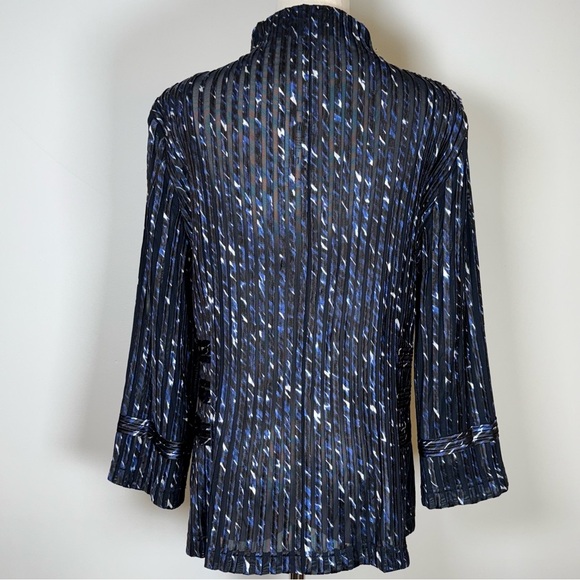 NWT Chico’s Travelers Collection Julianne Jacket India Ink Size 1 (Medium/8) - Picture 3 of 13